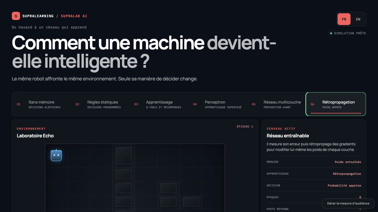 Capture du cours guidé SupraLab AI